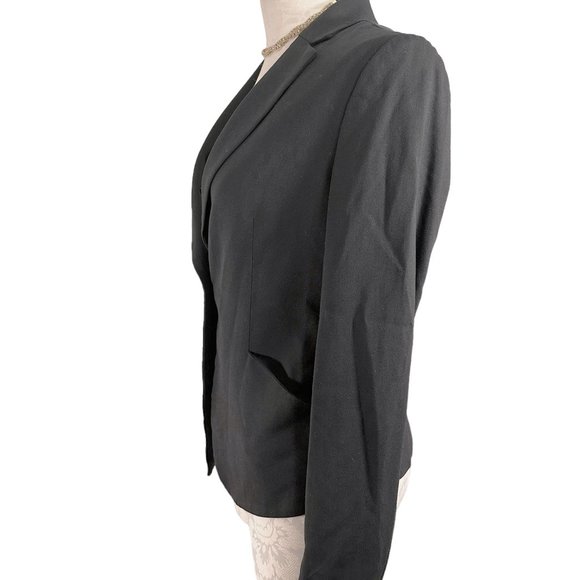 BCBG Max Azria Sheer Back Knotted Blazer Black Women's Small LFX4C374 - Picture 4 of 15